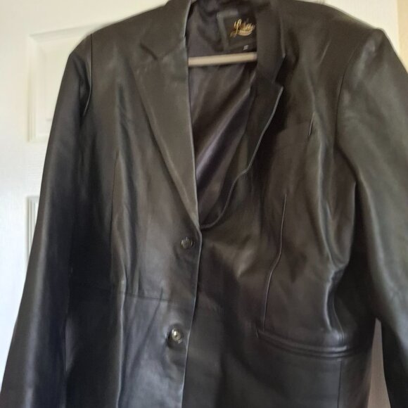 Black Lambskin Leather Jacket - Picture 5 of 6